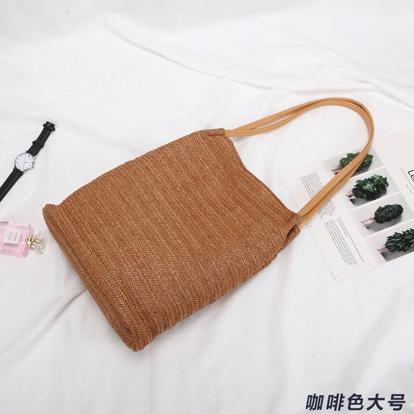 Straw tote bag