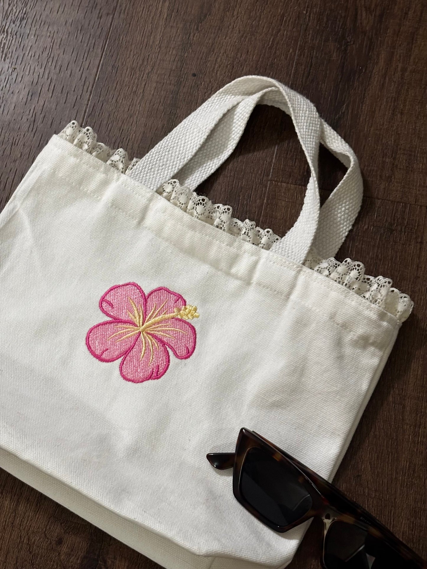 Hibiscus Mini Tote Bag