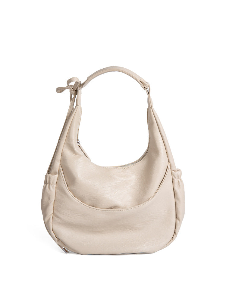 Large Capacity Black Handheld Underarm Bag Women, Versatile Shoulder Hobo Bag