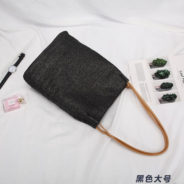 Straw tote bag