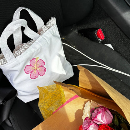 Hibiscus Mini Tote Bag