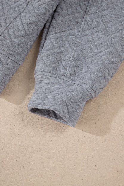 Saige Half Zipper Collared Sweatshirt