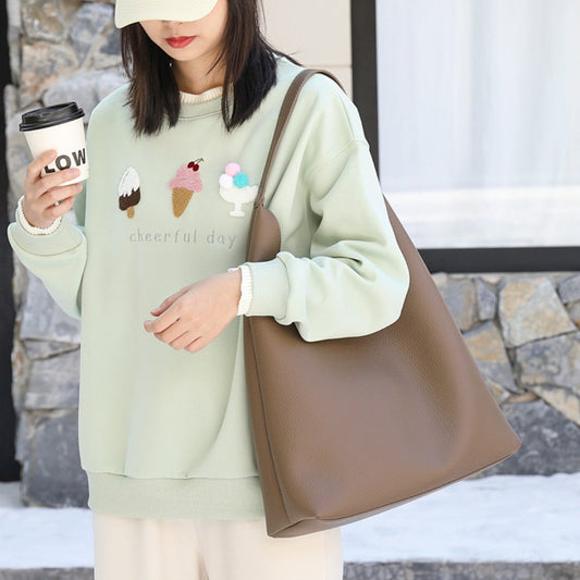 Casual retro hobo bag, fashion handbag, large capacity shoulder women's bag