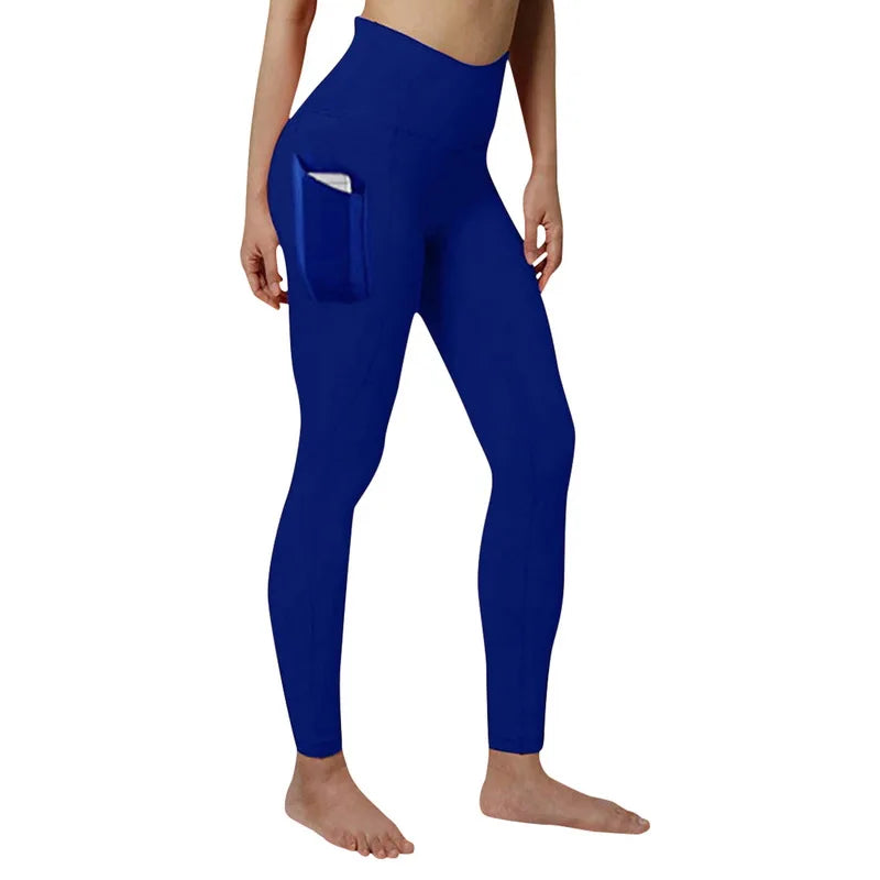 High Waist Elastic Workout Leggings Tummy Control