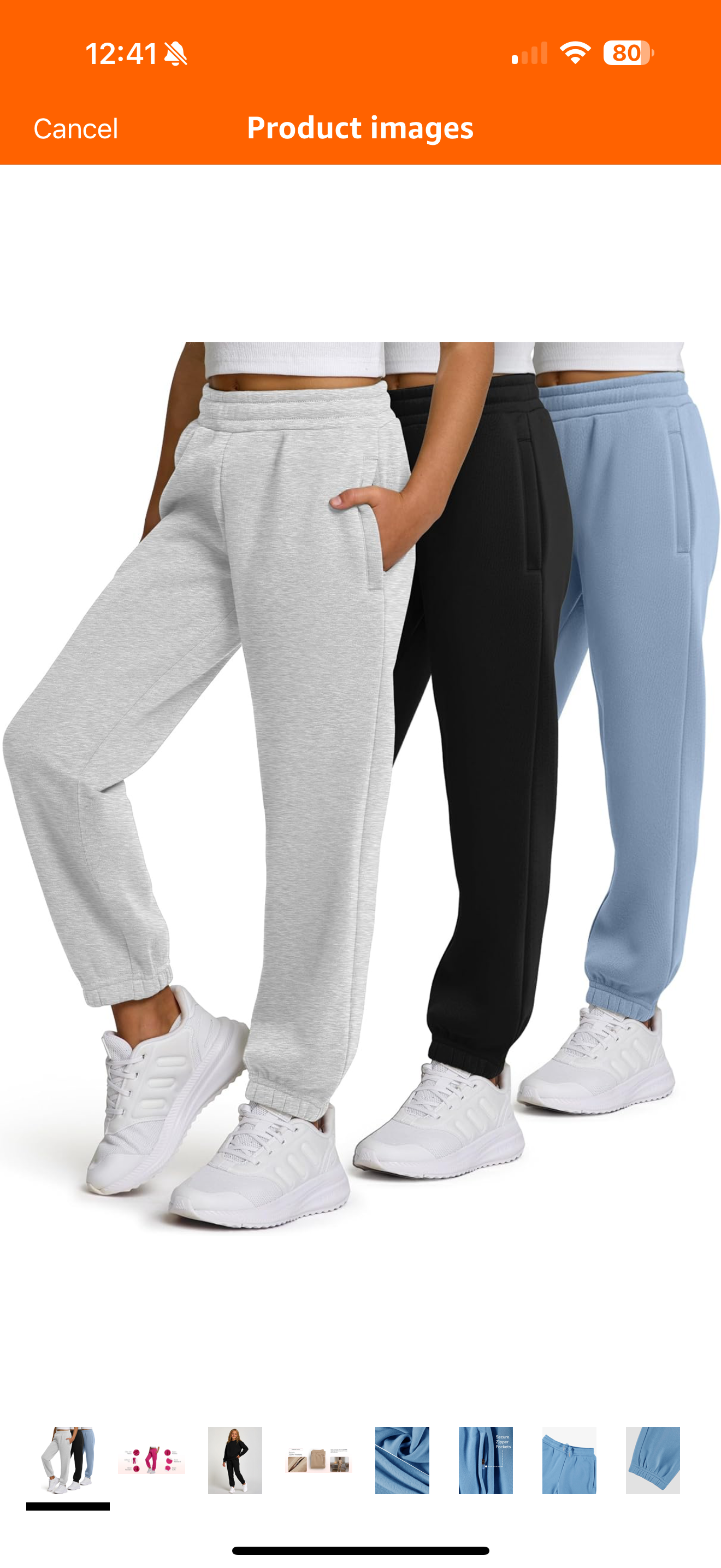 Girls 3-Pack Sweatpants - Fleece Joggers with Pockets | AURORE LUXURE