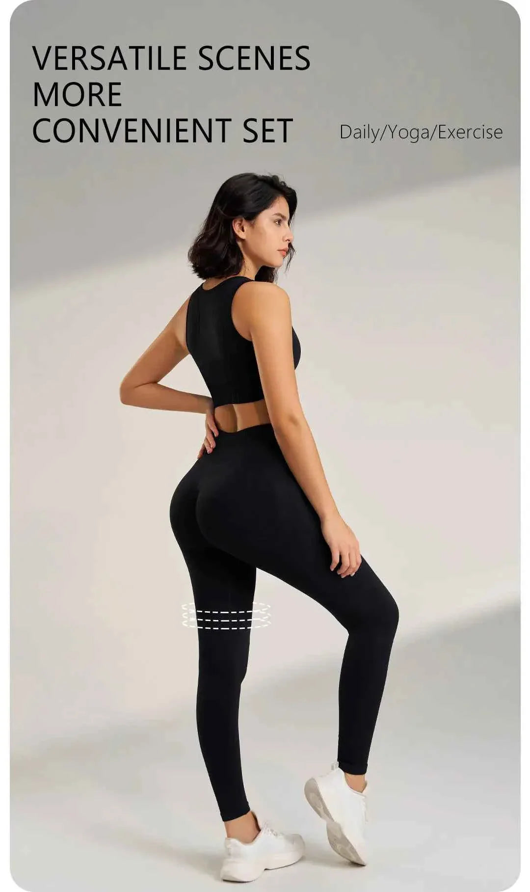 Women's High Waisted Leggings and Top