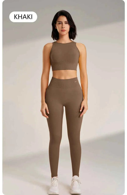Women's High Waisted Leggings and Top