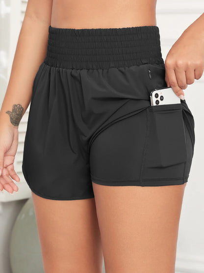 Zipper Pocket Sport Shorts