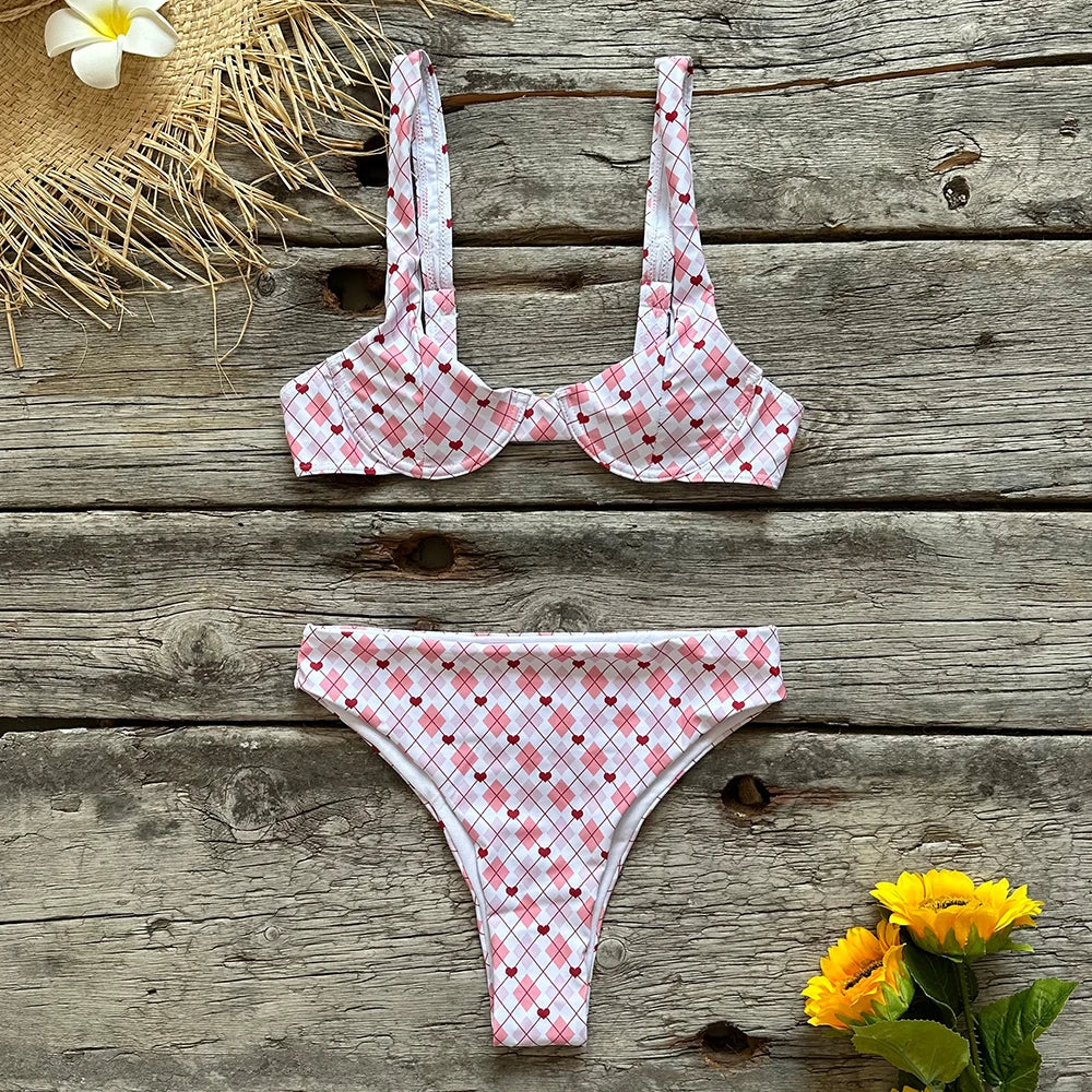 Floral Funky Two-Piece Swimsuit