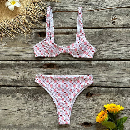 Floral Funky Two-Piece Swimsuit