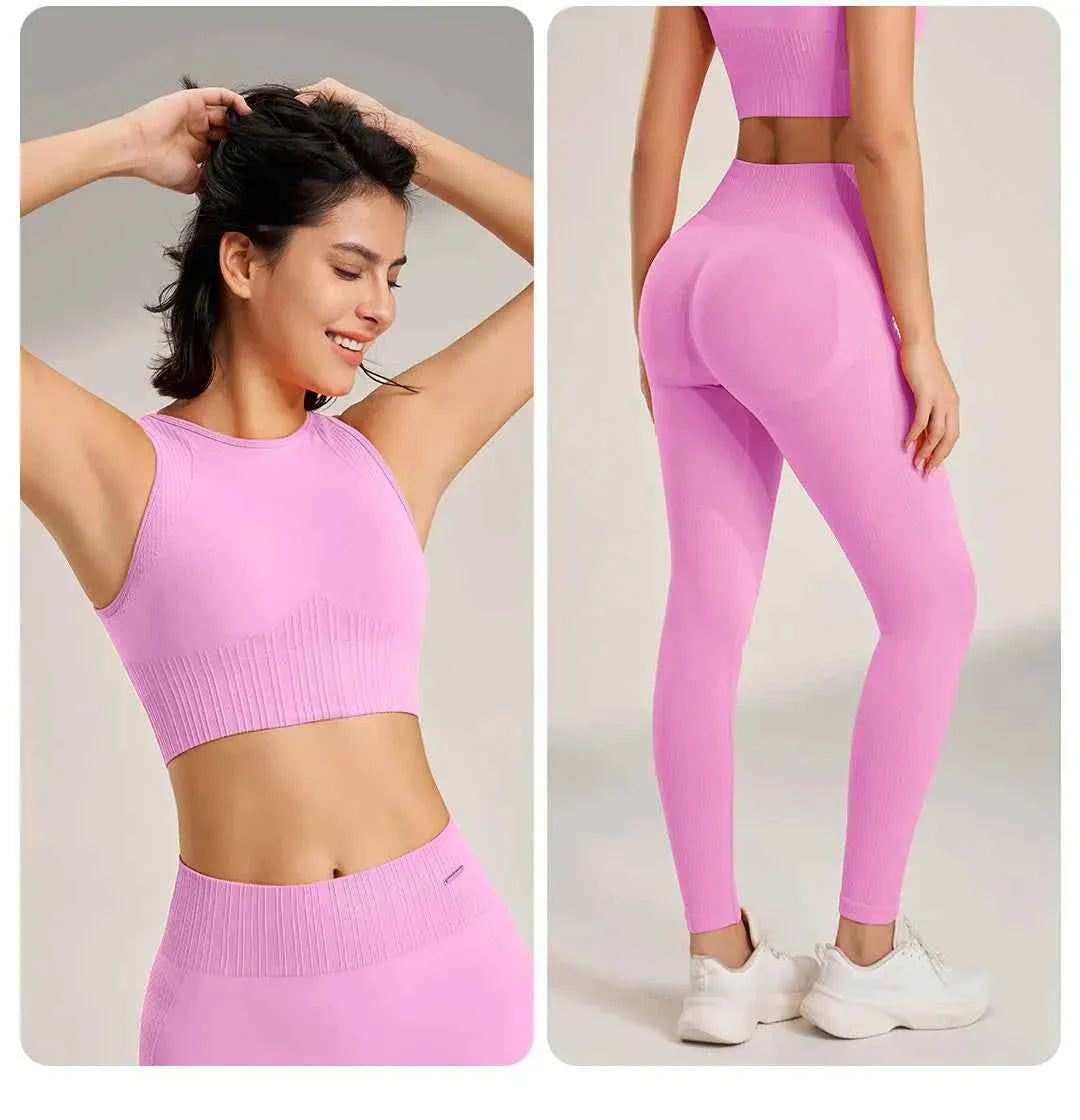 Women's High Waisted Leggings and Top