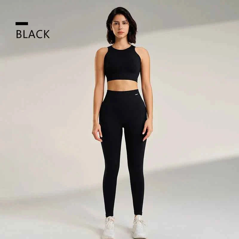 Women's High Waisted Leggings and Top
