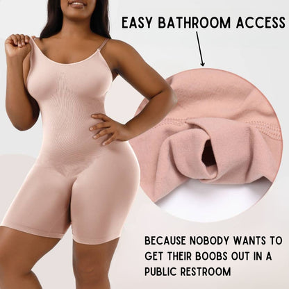 Shapewear Playsuit Seamless Bodysuit [Available in Beige or Black]