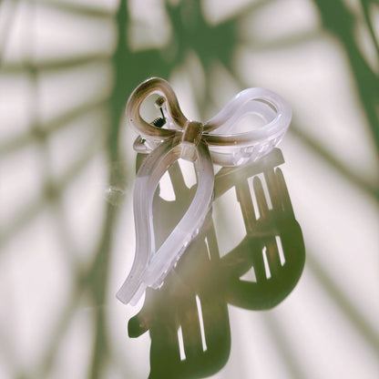 Velvet Claws Mini Coquette Bow in Violet Ombre Hair Clip