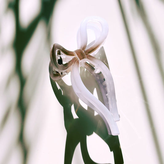 Velvet Claws Mini Coquette Bow in Violet Ombre Hair Clip