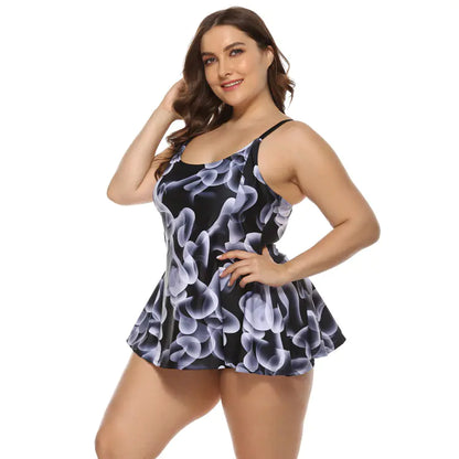 Women's Plus Size Digital Print Bikini Swimsuit