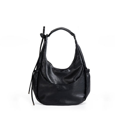 Large Capacity Black Handheld Underarm Bag Women, Versatile Shoulder Hobo Bag
