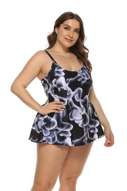 Women's Plus Size Digital Print Bikini Swimsuit