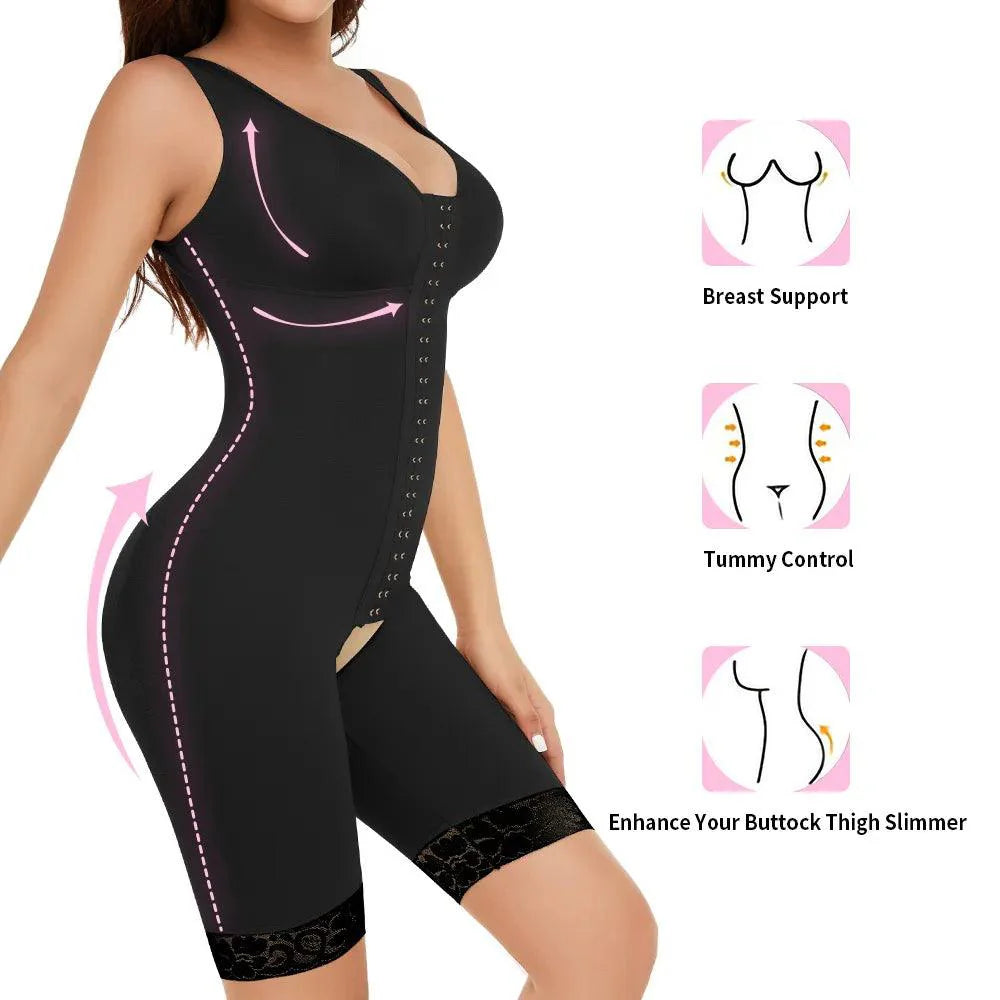 Core Sculpting and Curve Enhancing Bodysuit with Abdominal Tightening and Butt Lift