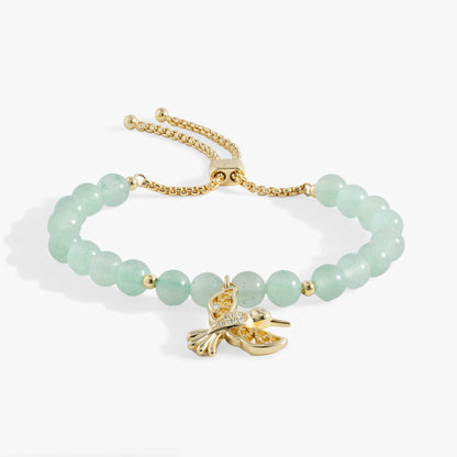 Hummingbird Gemstone Bolo Bracelet