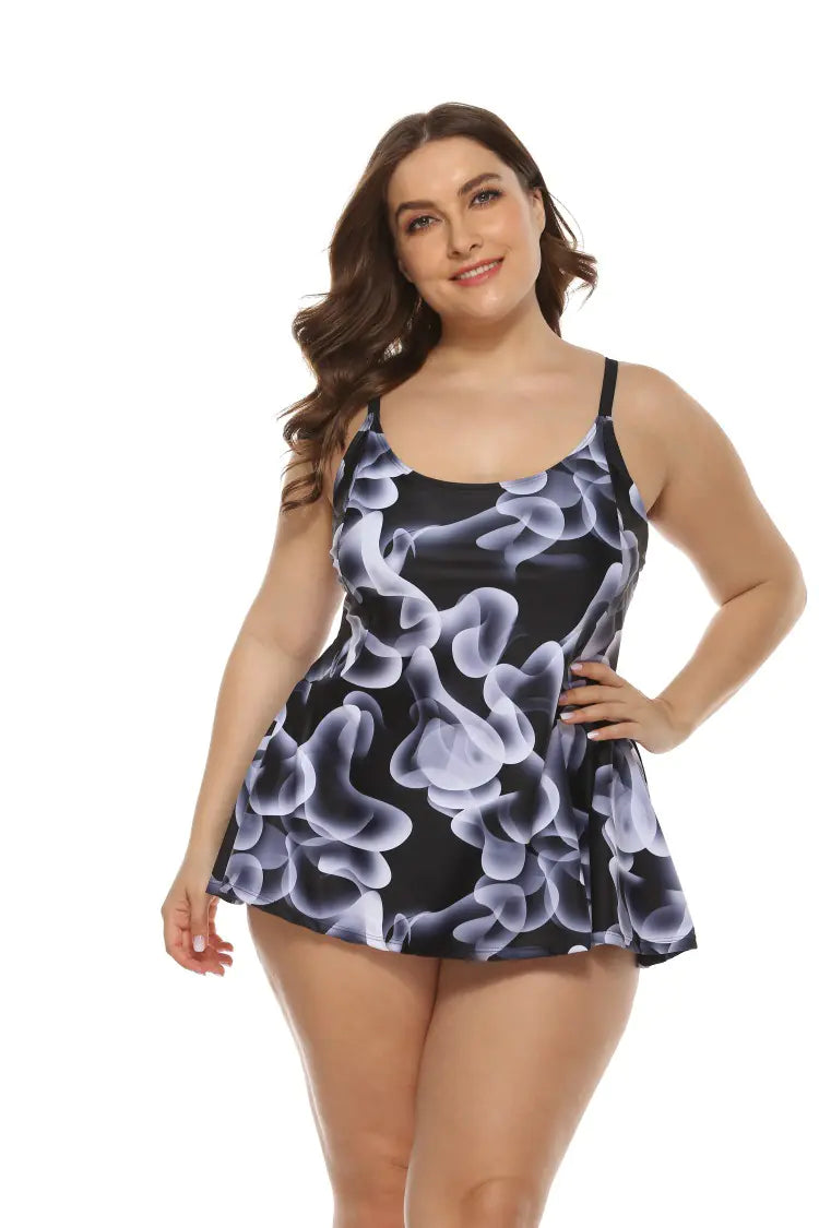 Women's Plus Size Digital Print Bikini Swimsuit